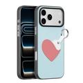 iPhone 17 Pro Dux Ducis Luvy Hoesje met Vingerring/Handband - Hemelsblauw / Hart