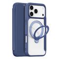 iPhone 17 Pro Dux Ducis Skin X Pro Magnetische Flip Hoesje - Blauw