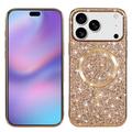 iPhone 17 Pro Gegalvaniseerde Glitter Hoesje - MagSafe-compatibel - Roségoud
