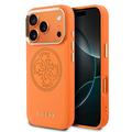 iPhone 17 Pro Guess Perforated 4G Logo Hoesje - compatibel met MagSafe - oranje