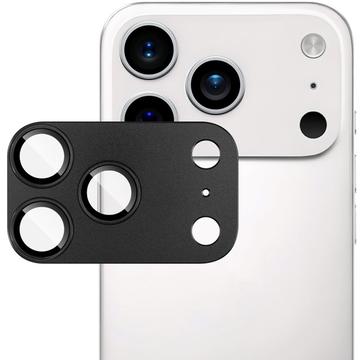iPhone 17 Pro Imak Volledige metalen en gehard glazen cameralensbeschermer - Zwart