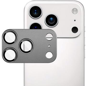 iPhone 17 Pro Imak Volledige metalen en gehard glazen cameralensbeschermer - Grijs