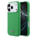 iPhone 17 Pro Lacoste Iconic Petit Pique Metal Logo hoesje - MagSafe-compatibel - Groen