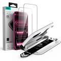 iPhone 17 Pro Max/18 Pro Max ESR UltraFit Glazen Screenprotector - 9H, 0.3mm - zwarte rand