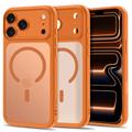 iPhone 17 Pro Max/18 Pro Max Tech-Protect MagPeak MagSafe CC-hoesje - Mat Cosmic Orange