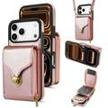 iPhone 17 Pro Max alles-in-één hoesje met portemonnee en riem