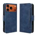 iPhone 17 Pro Max kaarthouder portemonnee hoesje - Blauw