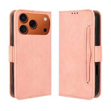 iPhone 17 Pro Max kaarthouder portemonnee hoesje - Roze