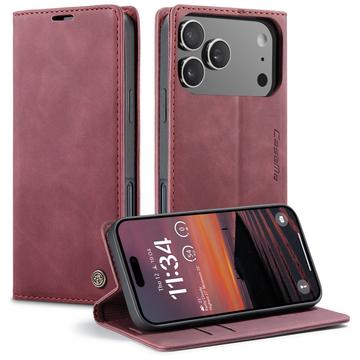 iPhone 17 Pro Max Caseme 013 Series Portemonnee Hoesje - Wijnrood