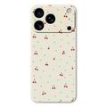 iPhone 17 Pro Max Kersenpatroon TPU hoesje - Beige