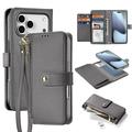 iPhone 17 Pro Max Dux Ducis Lawa Leren Portemonnee Hoesje met magneet