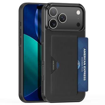 iPhone 17 Pro Max Dux Ducis Pocard hoesje met kaarthouder - Zwart