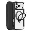 iPhone 17 Pro Max Dux Ducis Skin X Pro Magnetische Flip Hoesje - Zwart