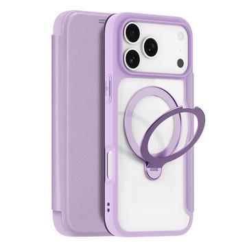 iPhone 17 Pro Max Dux Ducis Skin X Pro Magnetische Flip Hoesje - Paars