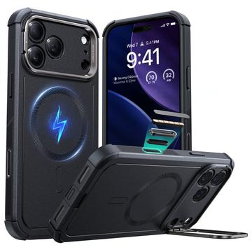 iPhone 17 Pro Max ESR Cyber Kickstand MagSafe Hybride Hoesje - Zwart