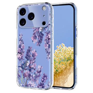 iPhone 17 Pro Max TPU-hoesje met bloemenpatroon - Blauweregen