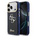 iPhone 17 Pro Max Guess IML 4G Script Metal Logo hoesje - Blauw