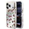iPhone 17 Pro Max Guess Mirror Glitter Cherry hybride hoesje - compatibel met MagSafe