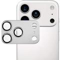 iPhone 17 Pro Max Imak Volledige metalen en gehard glazen cameralensbeschermer - Zilver