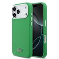 iPhone 17 Pro Max Lacoste Iconic Petit Pique Metal Logo hoesje - MagSafe-compatibel - Groen