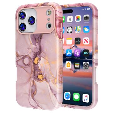 iPhone 17 Pro Max Luxe Marmer Hybride Hoesje
