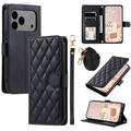 iPhone 17 Pro Max Luxe Gewatteerd Portemonnee Hoesje