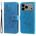 iPhone 17 Pro Max/18 Pro Max Mandala Series Portemonnee-hoesje - Blauw