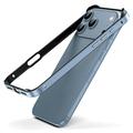 iPhone 17 Pro Max Metalen-bumper met opstaande randen - Blauw