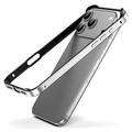 iPhone 17 Pro Max Metalen-bumper met opstaande randen - Zilver