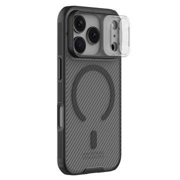 iPhone 17 Pro Max Nillkin CamShield Pro Magnetic Hybride Hoesje - Doorschijnend zwart