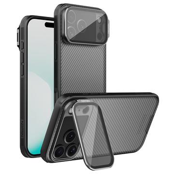 iPhone 17 Pro Max Nillkin CamShield Prop Hybride Hoesje - Doorschijnend zwart