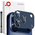 iPhone 17 Pro Max Northjo Volledige bescherming van mat metaal en gehard glas Beschermer voor de cameralens - Blauw