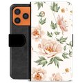 iPhone 17 Pro Max Premium Portemonnee Hoesje - Bloemen