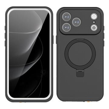 iPhone 17 Pro Max Redpepper IP68 MagSafe Waterdichte hoesje met kickstand - Zwart