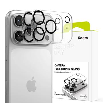 iPhone 17 Pro Max Ringke Volledige cameralensbeschermer - 2 stuks. - Zwart / Helder