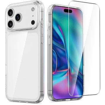 iPhone 17 Pro Max Saii 2-in-1 TPU Hoesje & Glazen Screenprotector