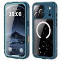 iPhone 17 Pro Max Shellbox M-serie IP68 Waterdichte Hoesje - Duikhoes met MagSafe-compatibiliteit - Blauw