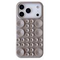 iPhone 17 Pro Max Silicone Hoesje met Zuignap - Titaangrijs