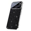 iPhone 17 Pro Max Sprankelende Glitter Hybride Hoesje - Zwart
