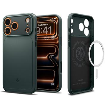 iPhone 17 Pro Max Spigen Thin Fit Mag MagSafe hoesje - Afgrond groen