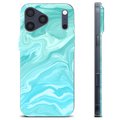 iPhone 17 Pro Max TPU-hoesje - Blauw Marmer