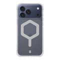 iPhone 17 Pro Max Tactical MagForce Hexagon hoesje - MagSafe compatibel - Wit / Doorzichtig