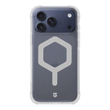 iPhone 17 Pro Max Tactical MagForce Hexagon hoesje - MagSafe compatibel - Wit / Doorzichtig