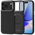 iPhone 17 Pro Max Tech-Protect Ion Carbon Plastic Hoesje - MagSafe Compatibel - Zwart / Zilver