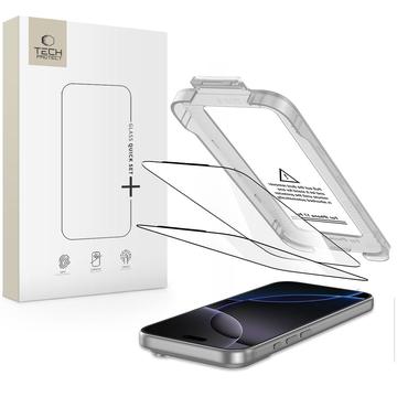 iPhone 17 Pro Max Tech-Protect Quick Set+ 2-Pack Glazen Screenprotector - Helder