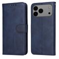 iPhone 17 Pro Max Portemonnee Hoesje met Standaard - Blauw