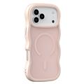 iPhone 17 Pro Max Golfrand magnetisch hybride hoesje - Roze