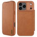 iPhone 17 Pro Nillkin Qin Pro Flip Cover - Bruin