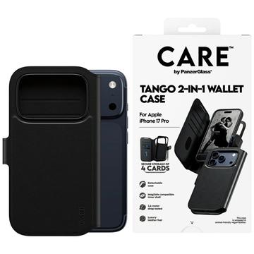 iPhone 17 Pro PanzerGlass Care Tango 2-in-1 Portemonnee Hoesje - MagSafe Compatibel - Zwart
