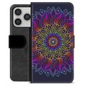iPhone 17 Pro Premium Portemonnee Hoesje - Kleurrijke Mandala